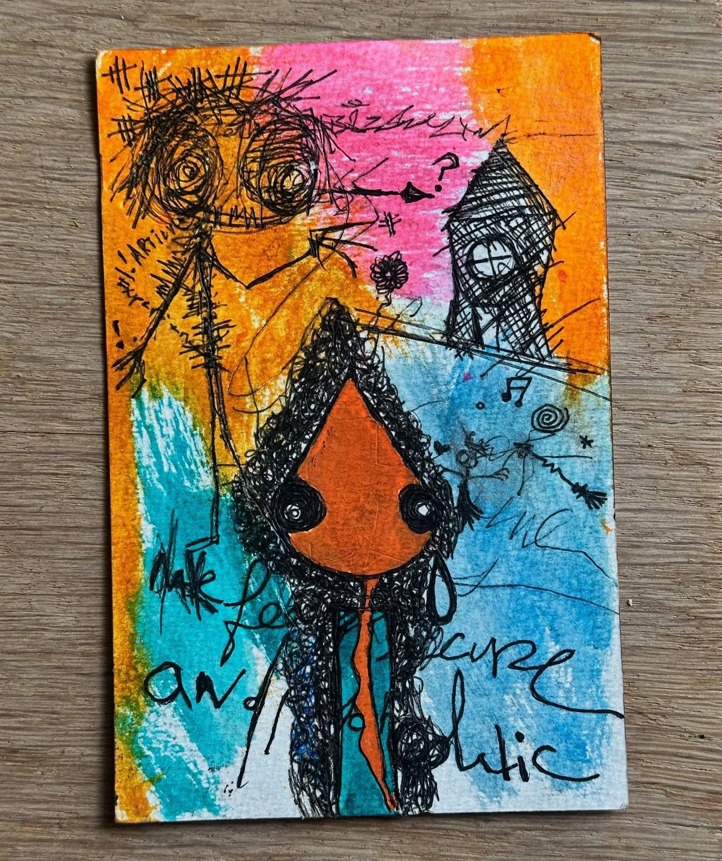 Make Me Feel Secure And Psychedelic // abcorduroy.com 
#art #drawing #comics #zzzwalking #abcorduroy #artforsale #magic #ink #uniball #symbols #sigils #watercolor #poscamarkers