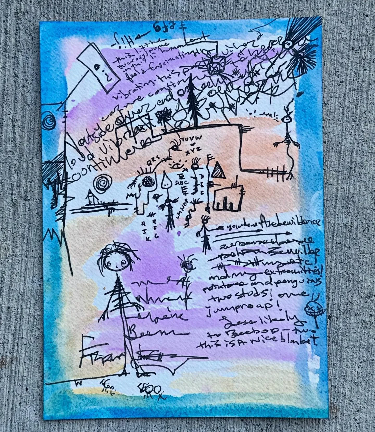 Spells, Meditations, and A Minor Frustration // $20 OBO // abcorduroy.com 
#art #drawing #comics #zzzwalking #abcorduroy #artforsale #magic #ink #uniball #symbols #sigils #watercolor #ecstatic