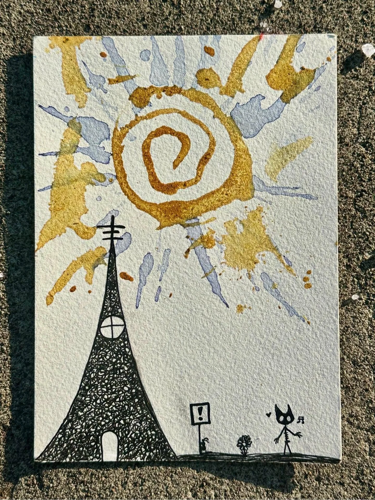 In The Near Future // $20 // abcorduroy.com // #art #magic #zzzwalking #watercolor #tumeric