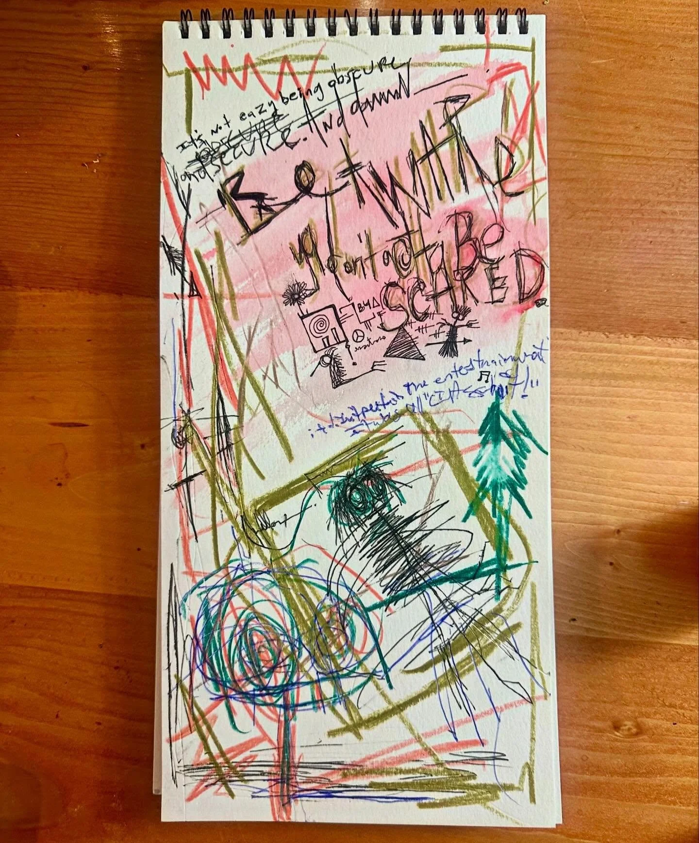 It&rsquo;s Not Easy Being Obscure and Secure And Damn Be Aware You Don&rsquo;t Gotta Be Scared. (It didn&rsquo;t pertain to the entertainment it was all &ldquo;CIA shit&rdquo;) // $25 OBO // #art #magic #comics #mixedmedia #dontbescared