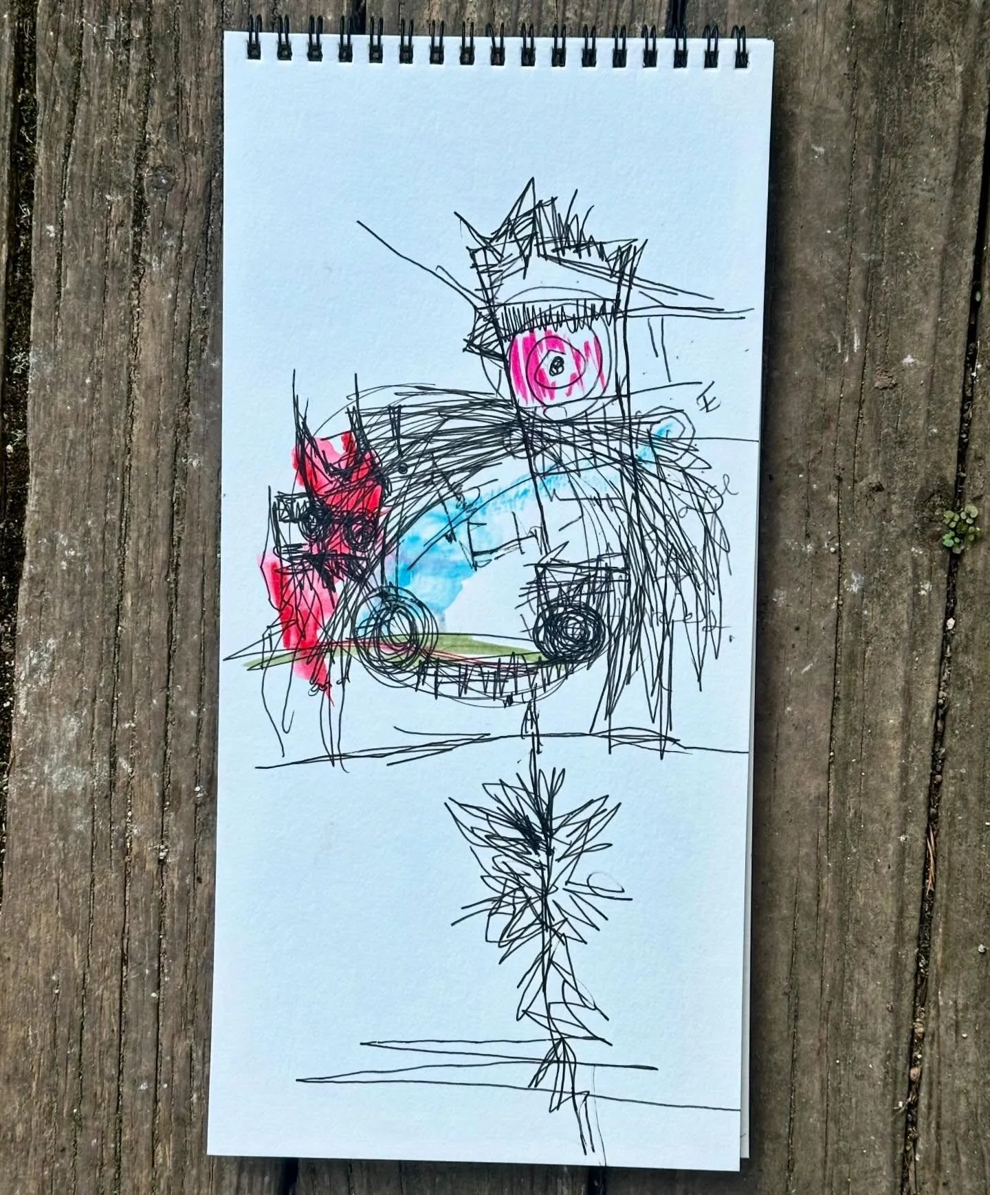 Did Ya Hear It, Too? // $25 OBO // #art #magic #comic #watercolor #mixedmedia