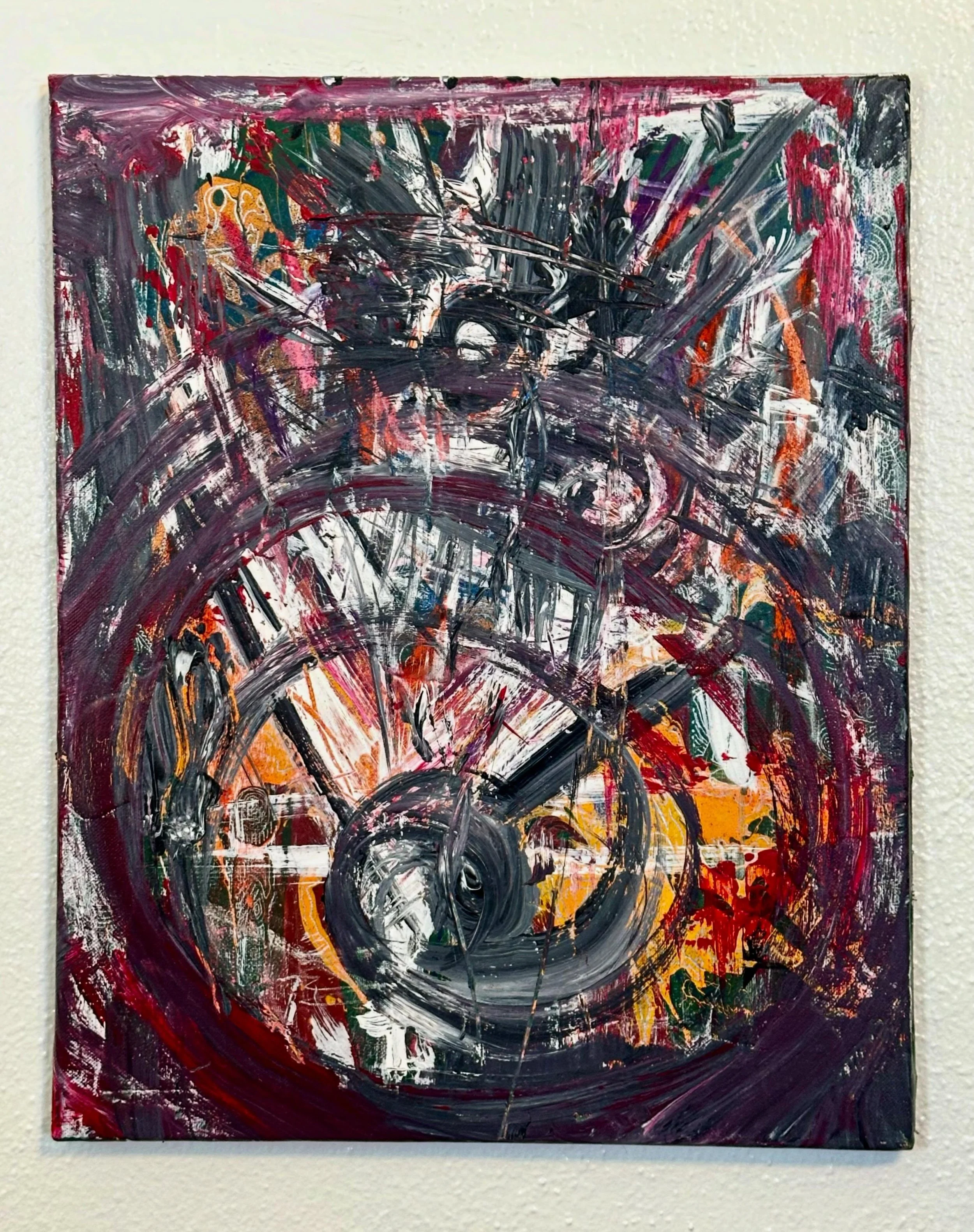 Unwinding Time // $65 OBO // #art #magic #mixedmedia #canvasart #zzzwalking
