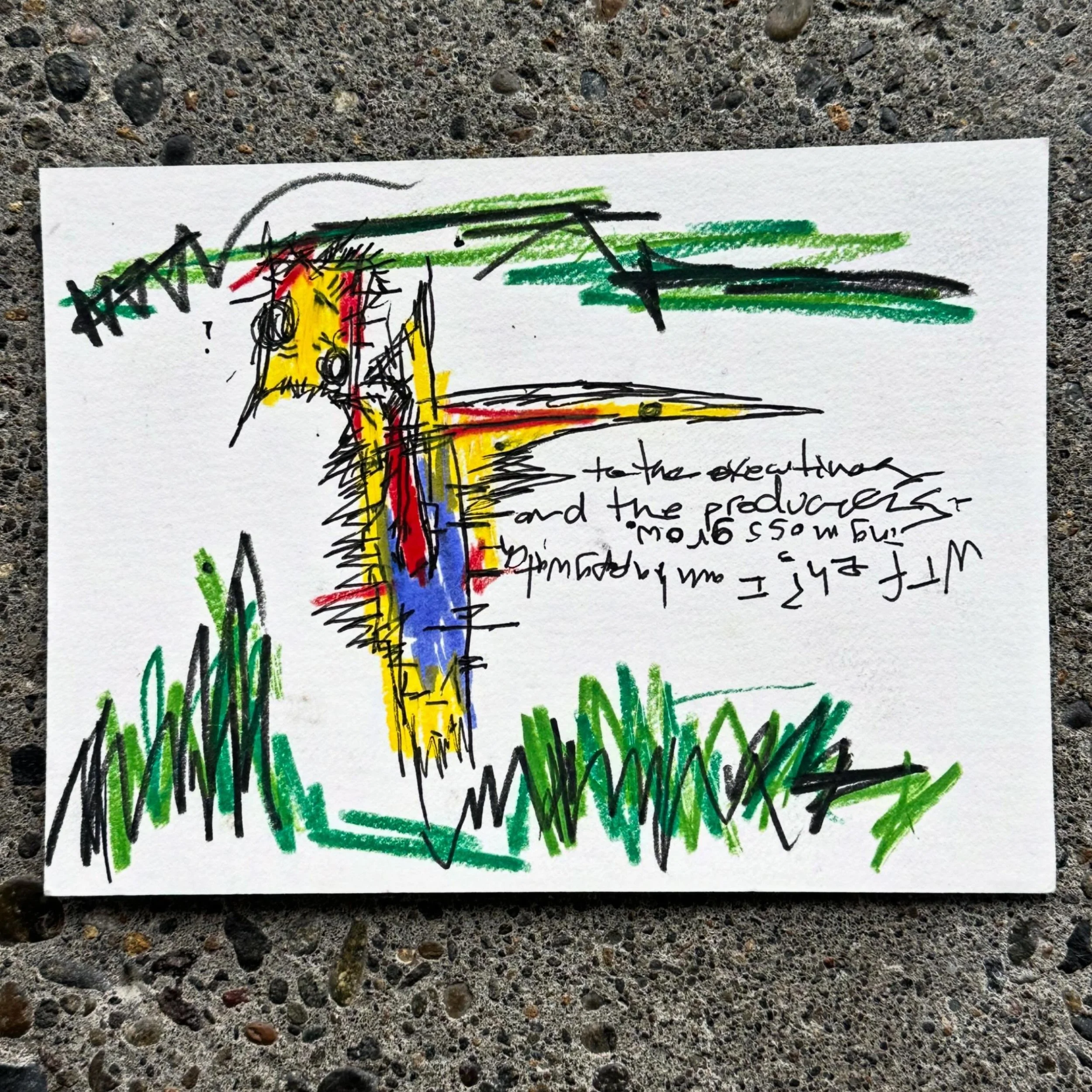 To The Executives And Producers - Wtf Eh? I Am Happy Watching Moss Grow. // $20 // #art #magic #watercolor #coloredpencil #zzzwalking