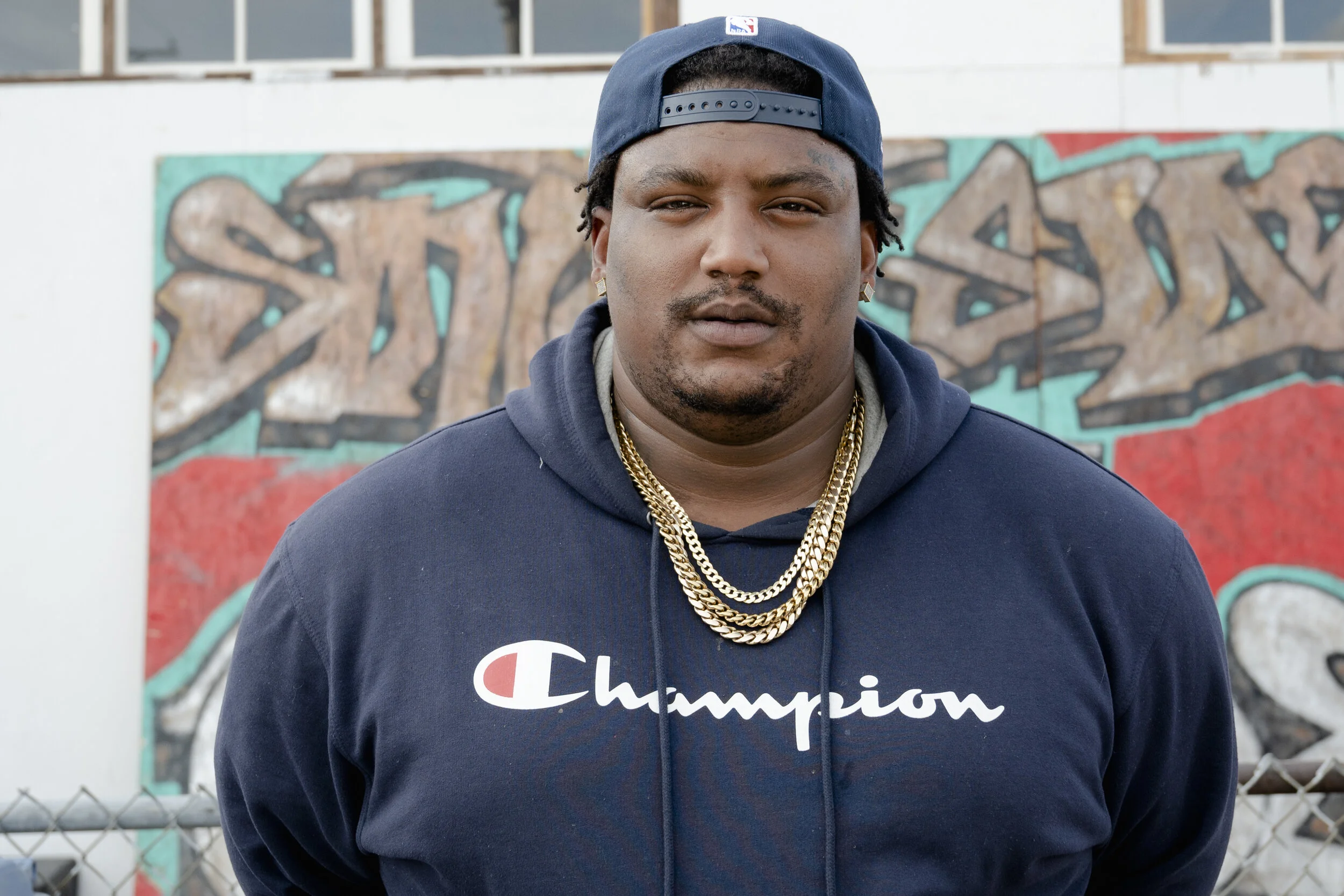  Fabian Griggs (30) Minneapolis, MN at George Floyd Square. “I feel like our voices are actually being heard now. We got justice and now he can actually rest in peace. It is just a good day for us today. [With] everything we have been through. At lea