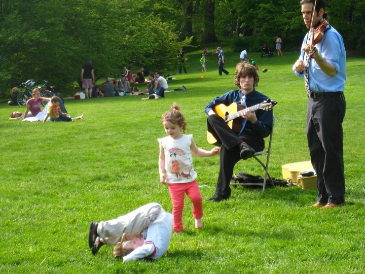  ​Rob plays duo with guitarist Sasha Kern at the Arnold Arboretum's Lilac Sunday 2012  