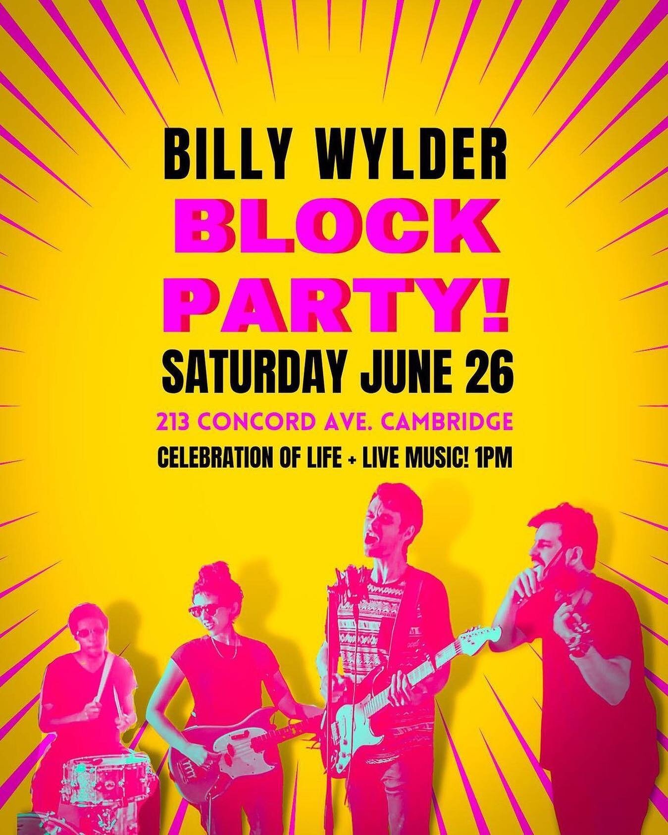 COME VIBE! In addition to my jazz gig tomorrow, I&rsquo;m playing an outdoor block party in Cambridge on Saturday!

#repost @billywylder
・・・
We&rsquo;re throwing a spontaneous hometown BLOCK PARTY this Saturday! A celebration of life, community, and 