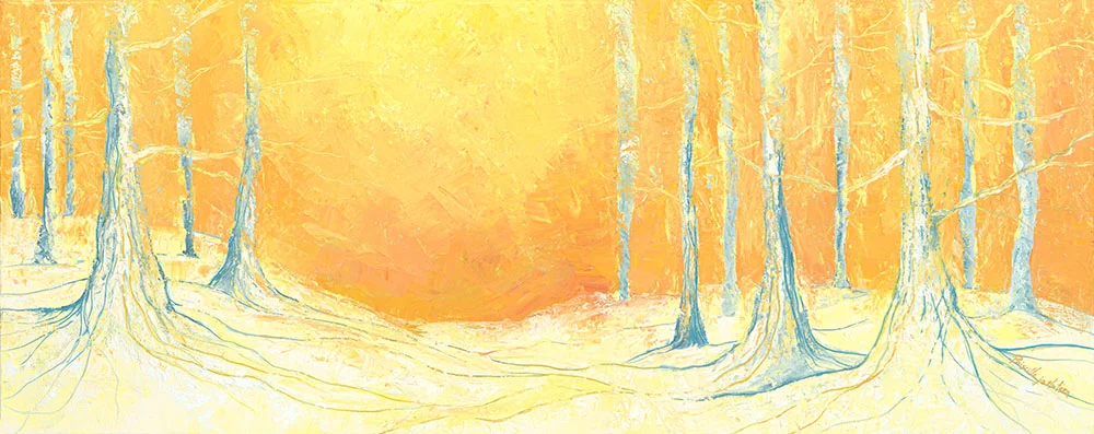 "Trees on Orange"