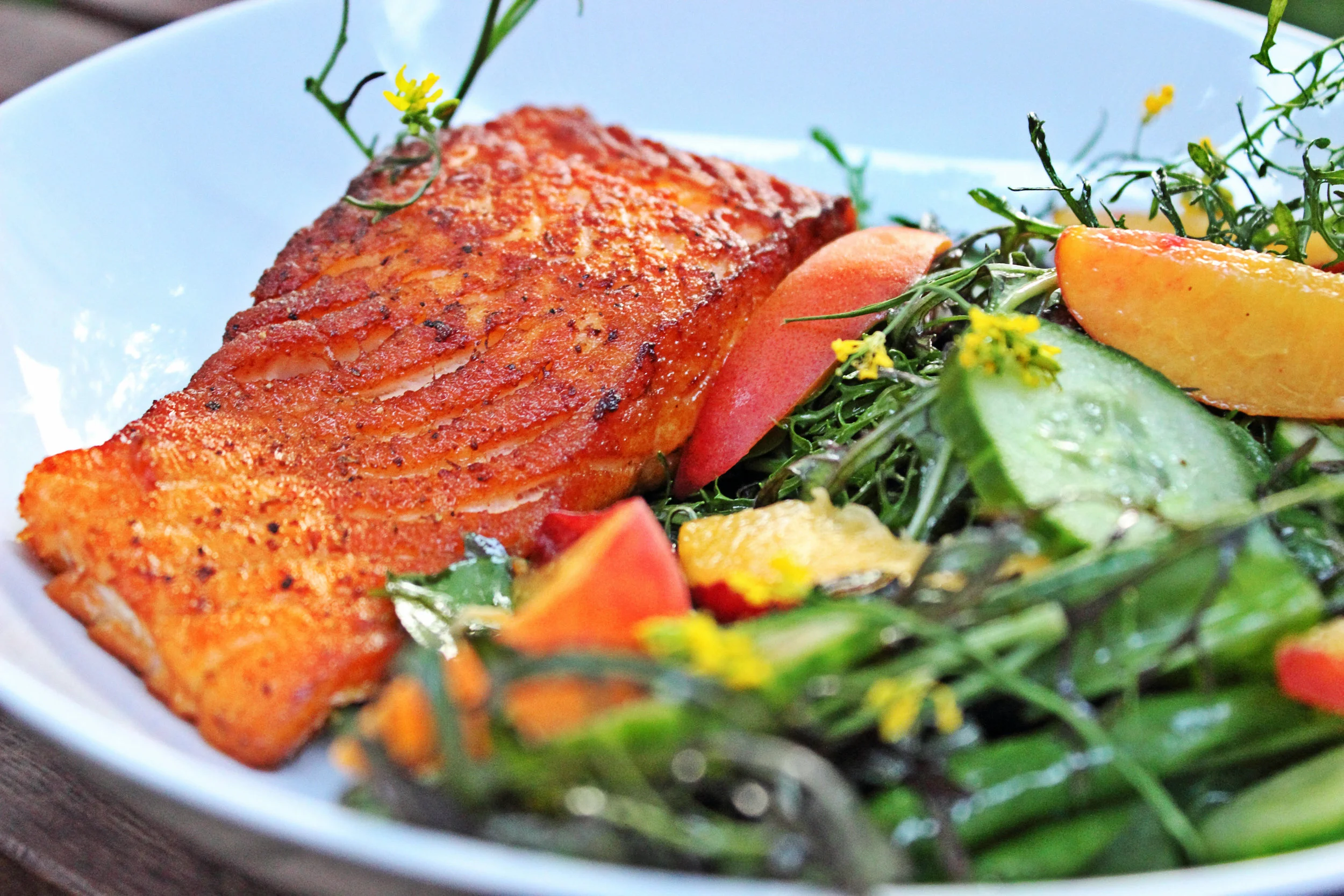 WILD ALASKAN SALMON Pan Seared or Blackened.