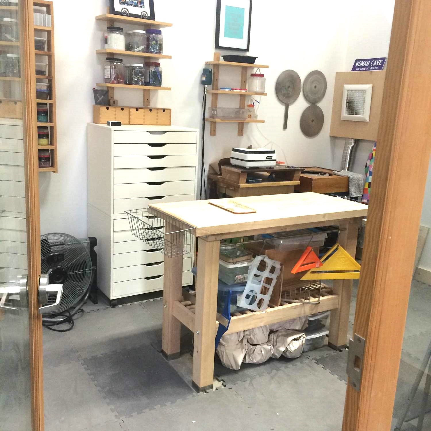 New Berkeley studio space of Marja Huhta of Glass Elements {AHAS member}
