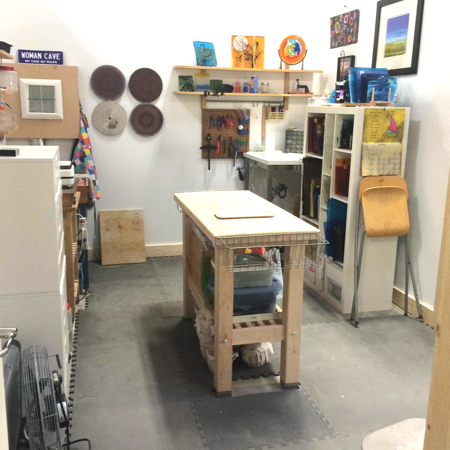 New Berkeley studio space of Marja Huhta of Glass Elements {AHAS member}
