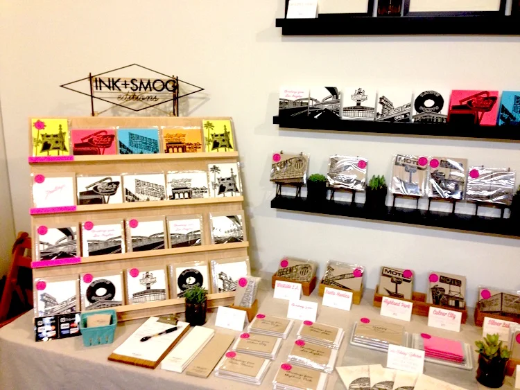 Ink & Smog (#ahasmember) use a display that complements their clean and minimalist design.