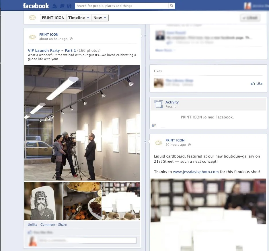  Print Icon event facebook pull