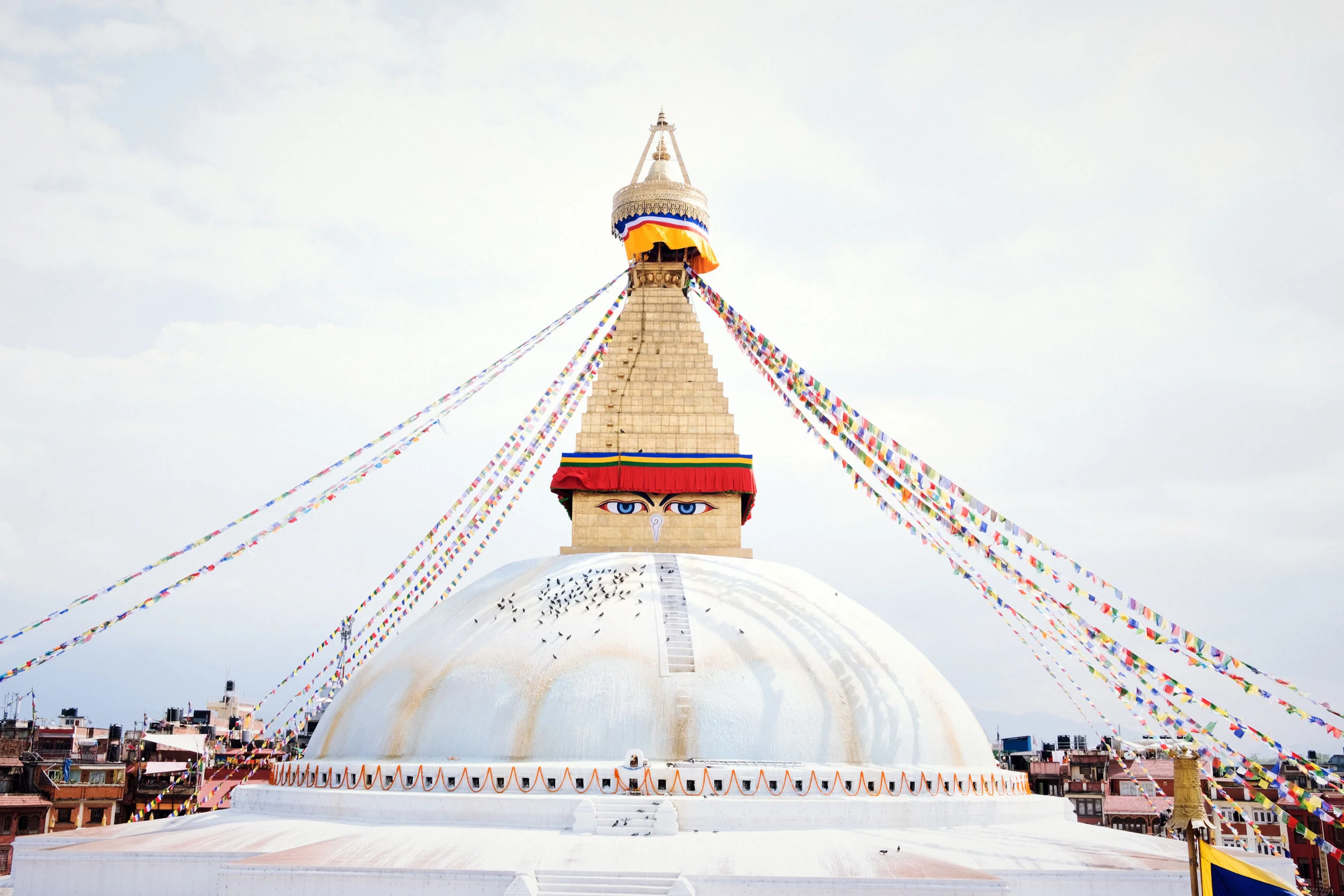 The Boudhanath Stupa in Bodhnath