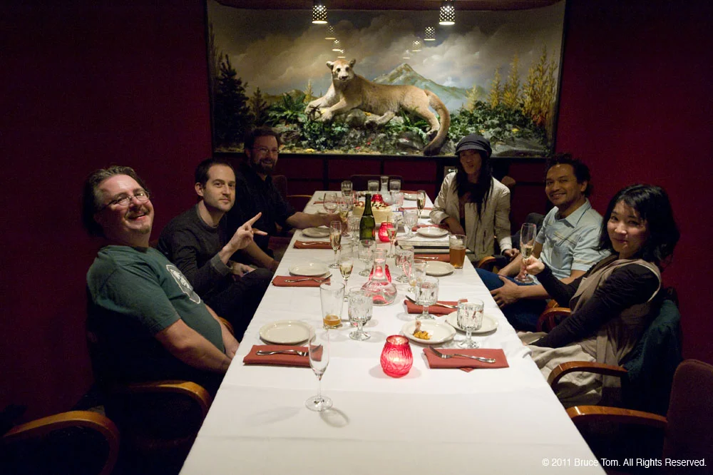 A few of the Degenerates at supper