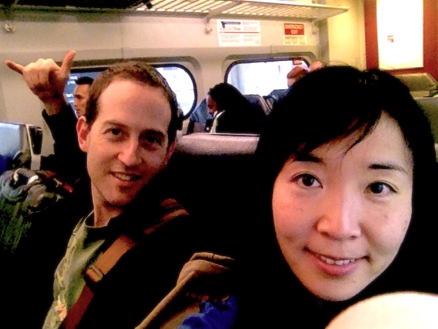 Here we are on the train from Philadelphia airport to go to downtown. So excited that Tanya from the National Arts Parks Foundation has set us up for an adventure to meet with the Gettysburg Foundation and the Gettysburg National Military Park for a possible art collaboration in the future. We did not know what to expect, so we decided to ride the wave to what it might bring us as an incredible adventure. I must say, coming from Seattle, it was so refreshing to see that culturally, the city of Philadelphia and the people on the train were so mixed wow! and it felt like "now I am in real America..! " -Crow