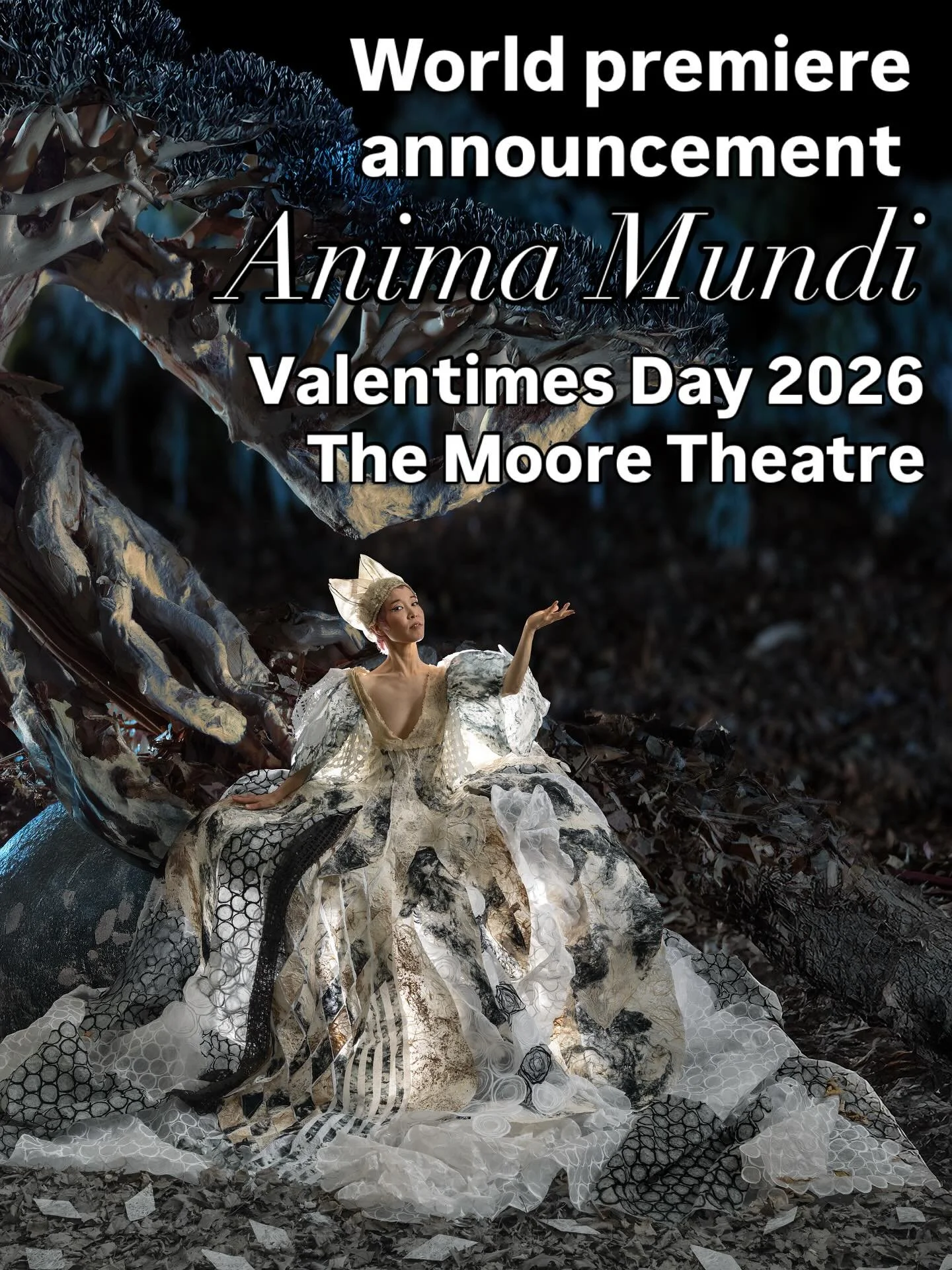 Degenerate Art Ensemble and STG presents Anima Mundi, a visually stunning avant-garde dance and live music work inspired by the realm of shadows and Japanese ghost stories, Anima Mundiexplores the profound interconnection of all beings on our fragile