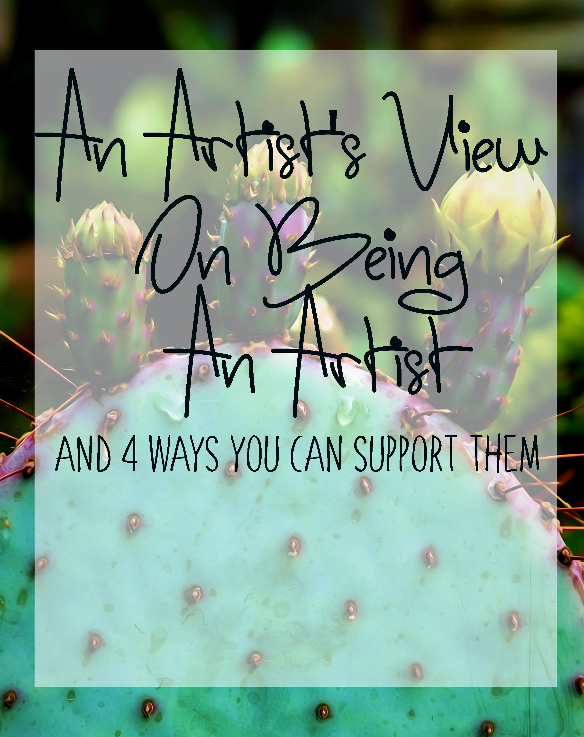 An Artist's View On Being An Artist