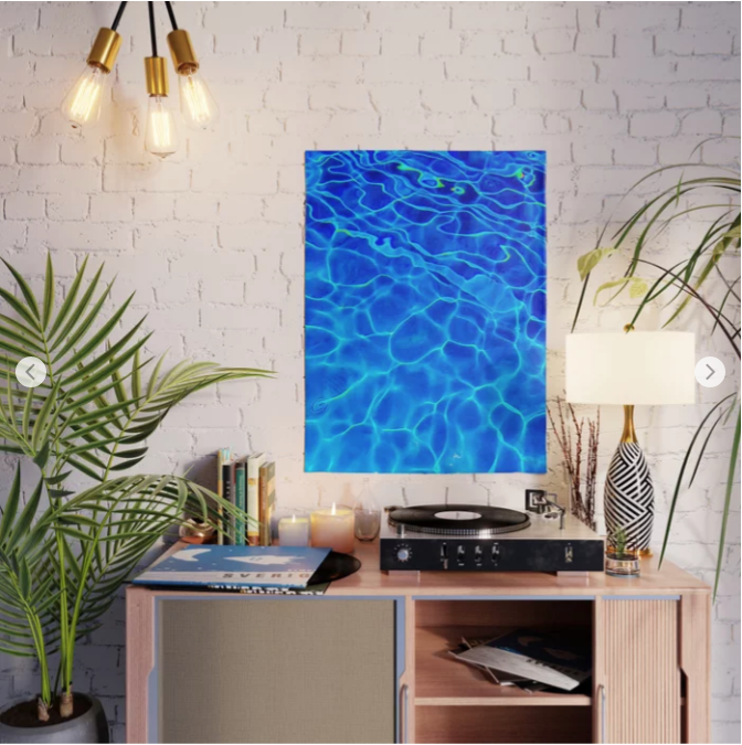 Blue Water abstract was the most purchased design in 2018