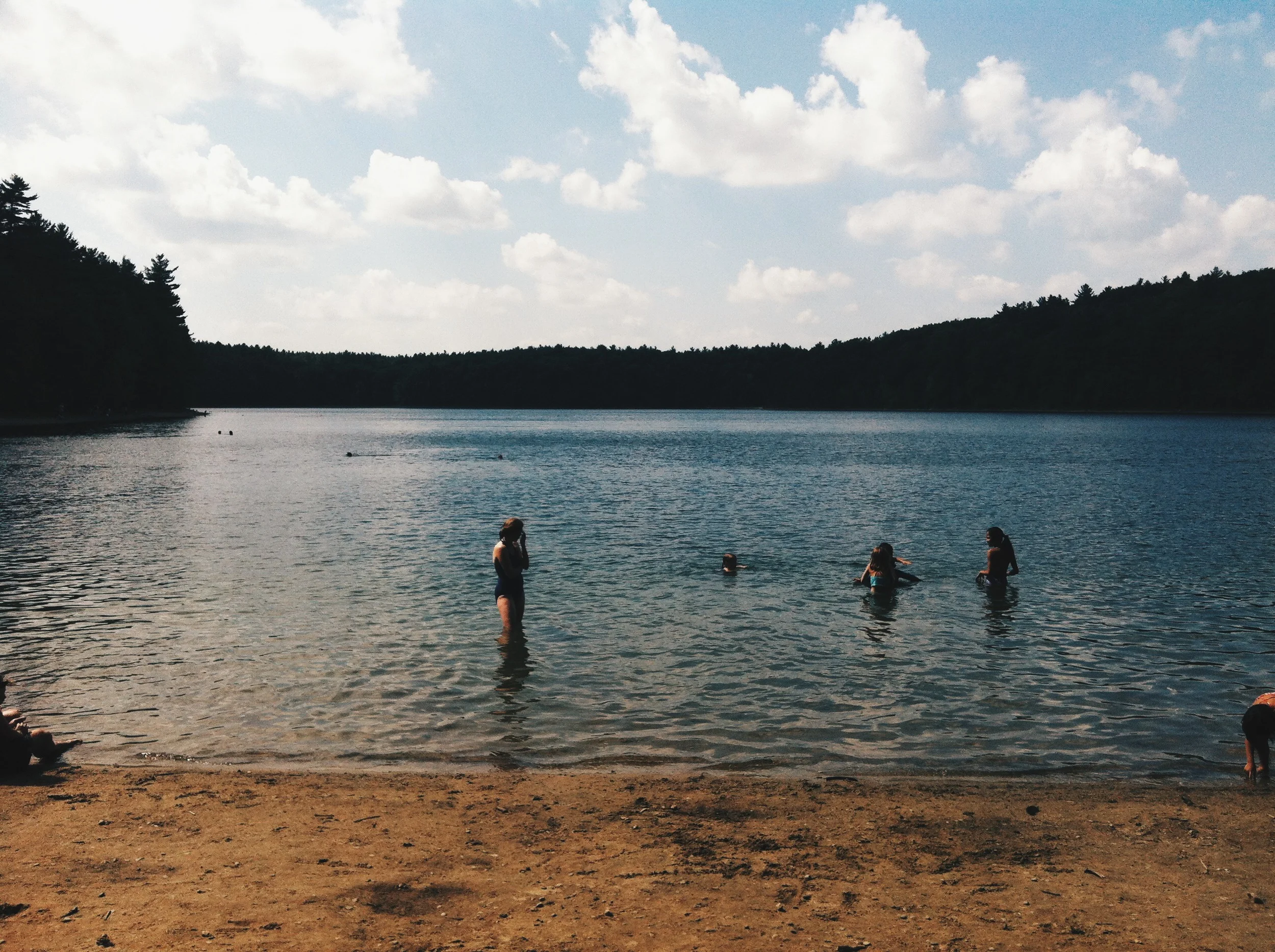 Walden's Pond in Concord, MA, was delightful, esp on a hot summer day