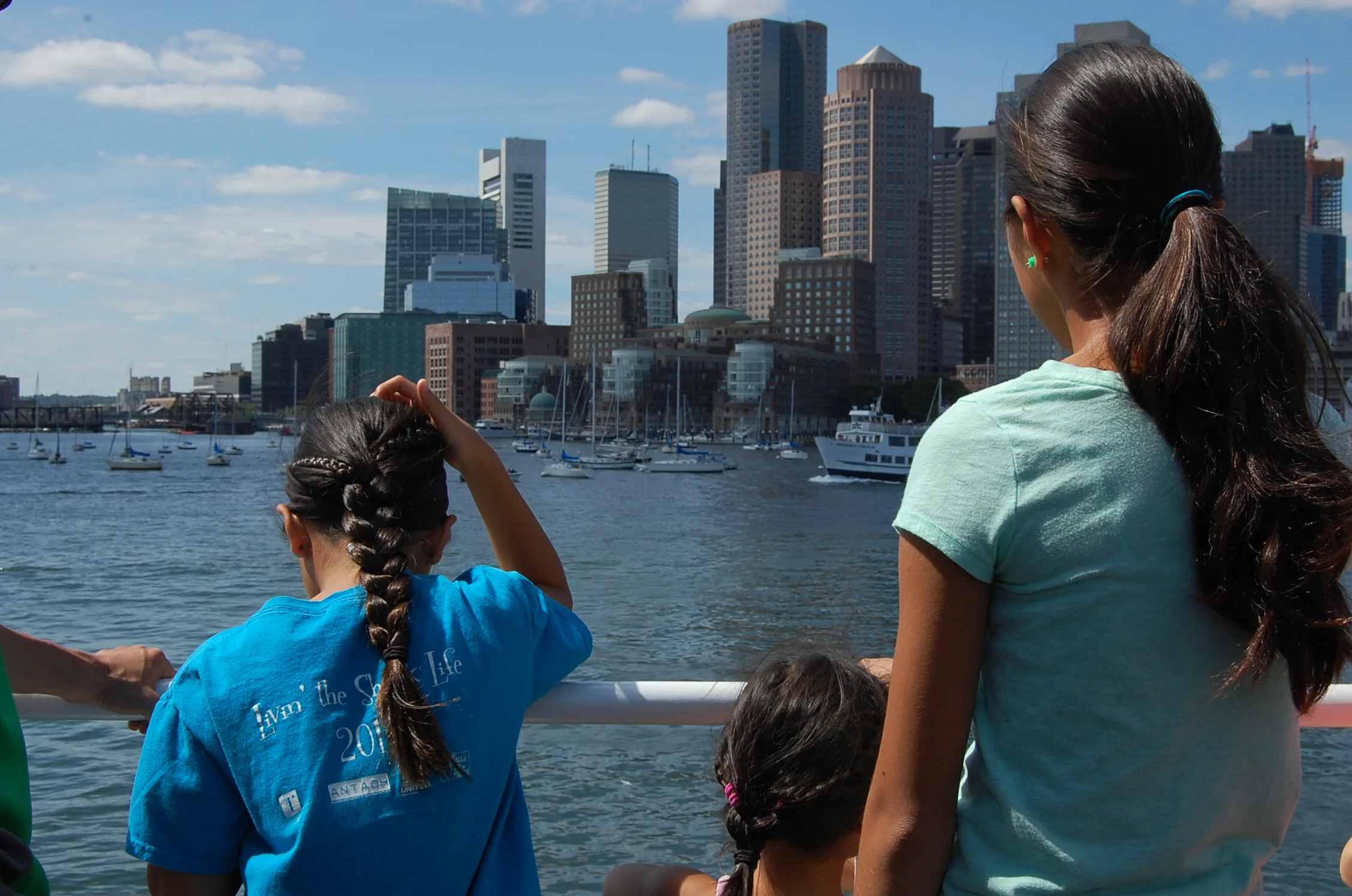 taking the ferry out to Spectacle Island