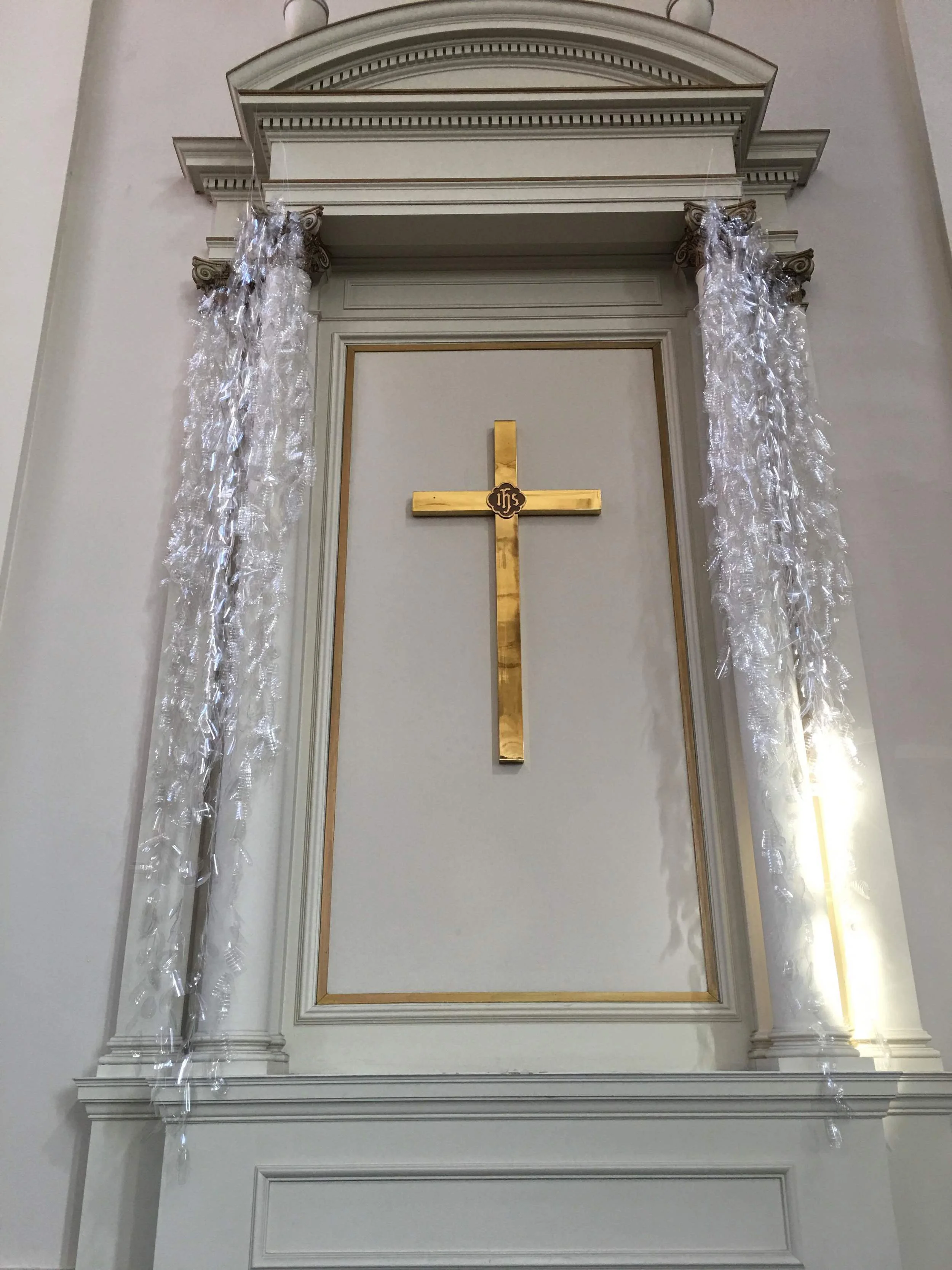 Installation at Ruggles Baptist Church before it got dark