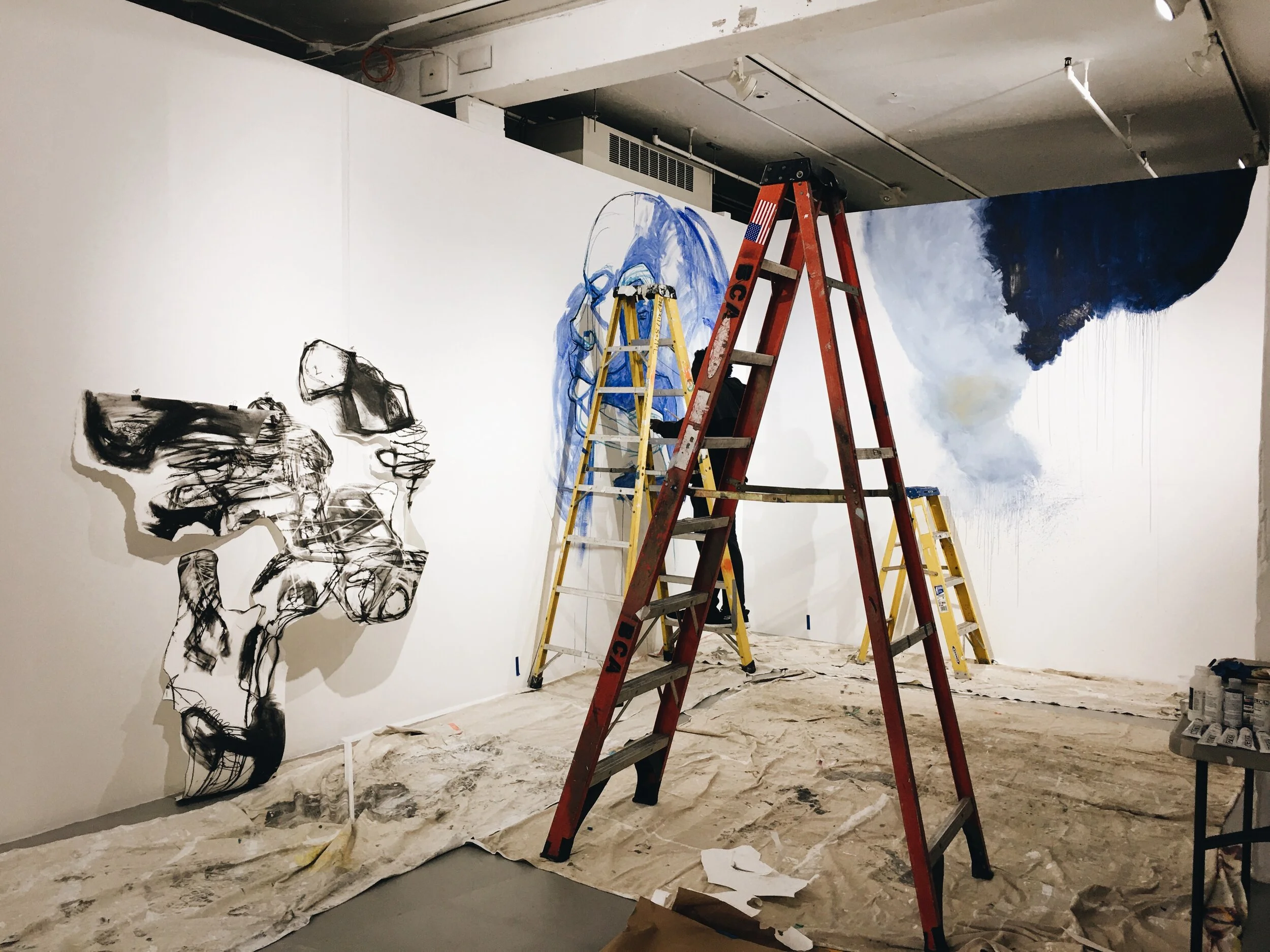 Day 1 of mural making