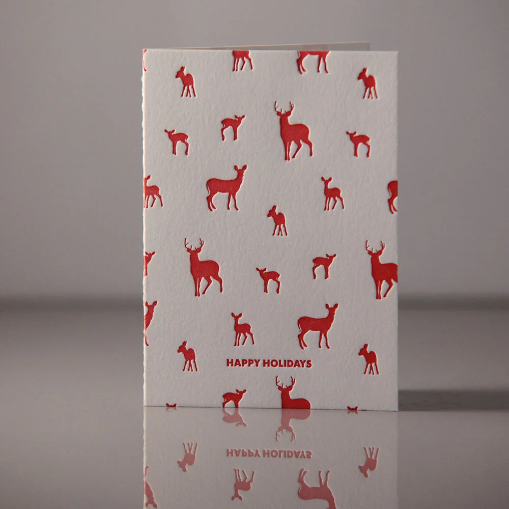 Deer Holiday Card