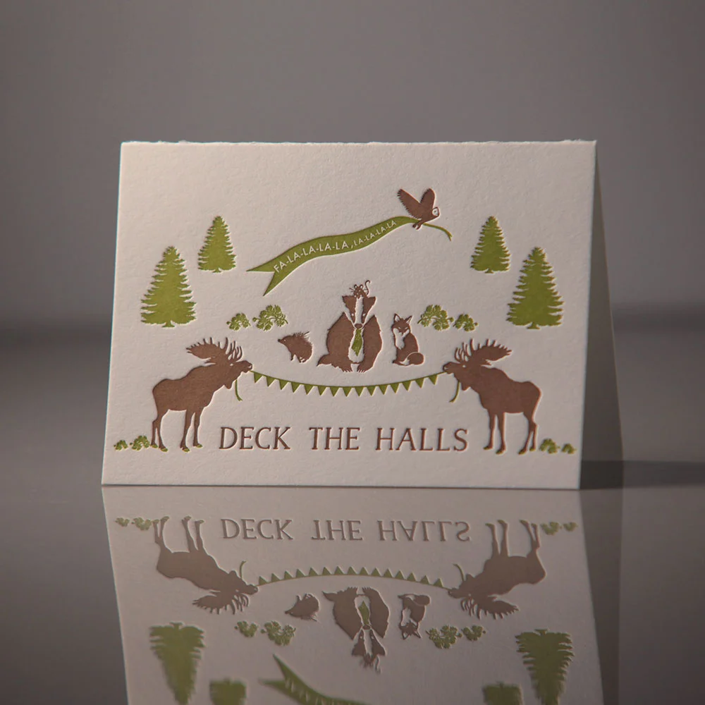 Moose Holiday Card