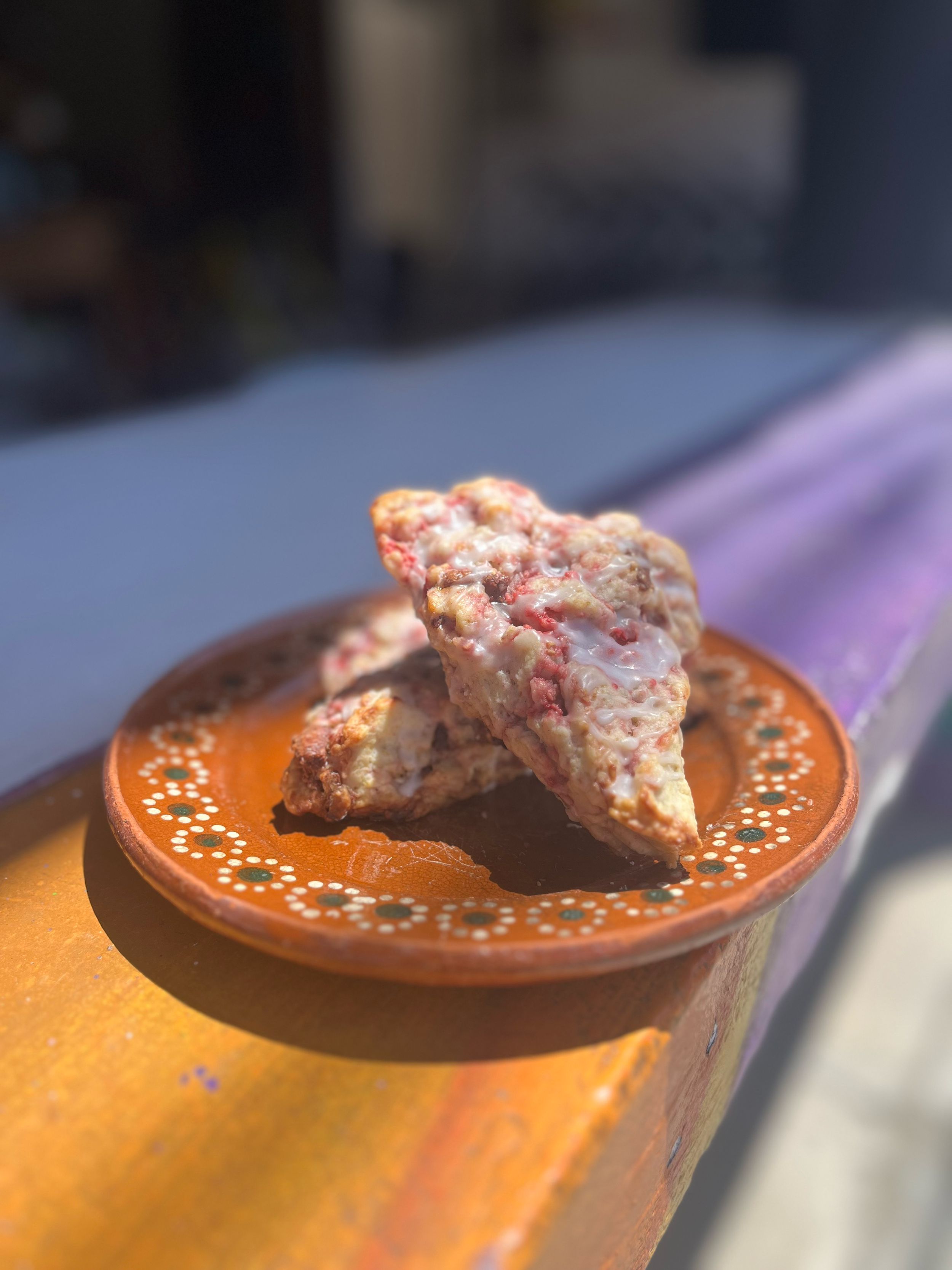 Raspberry Chocolate Scones