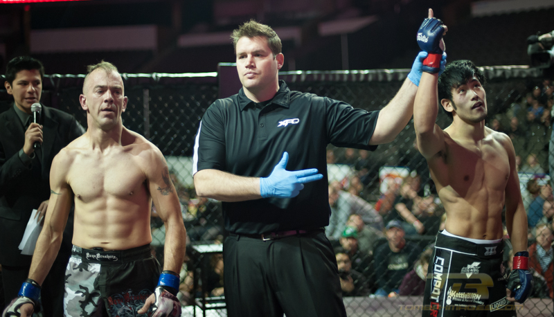 XFO MMA first fight of the night at the Sears Centre
