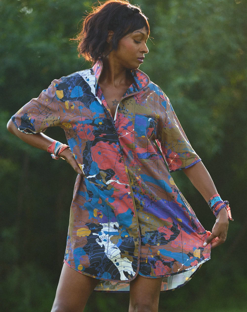 chinese dress ladies Zadie mini dress – Line & Dot main image 0