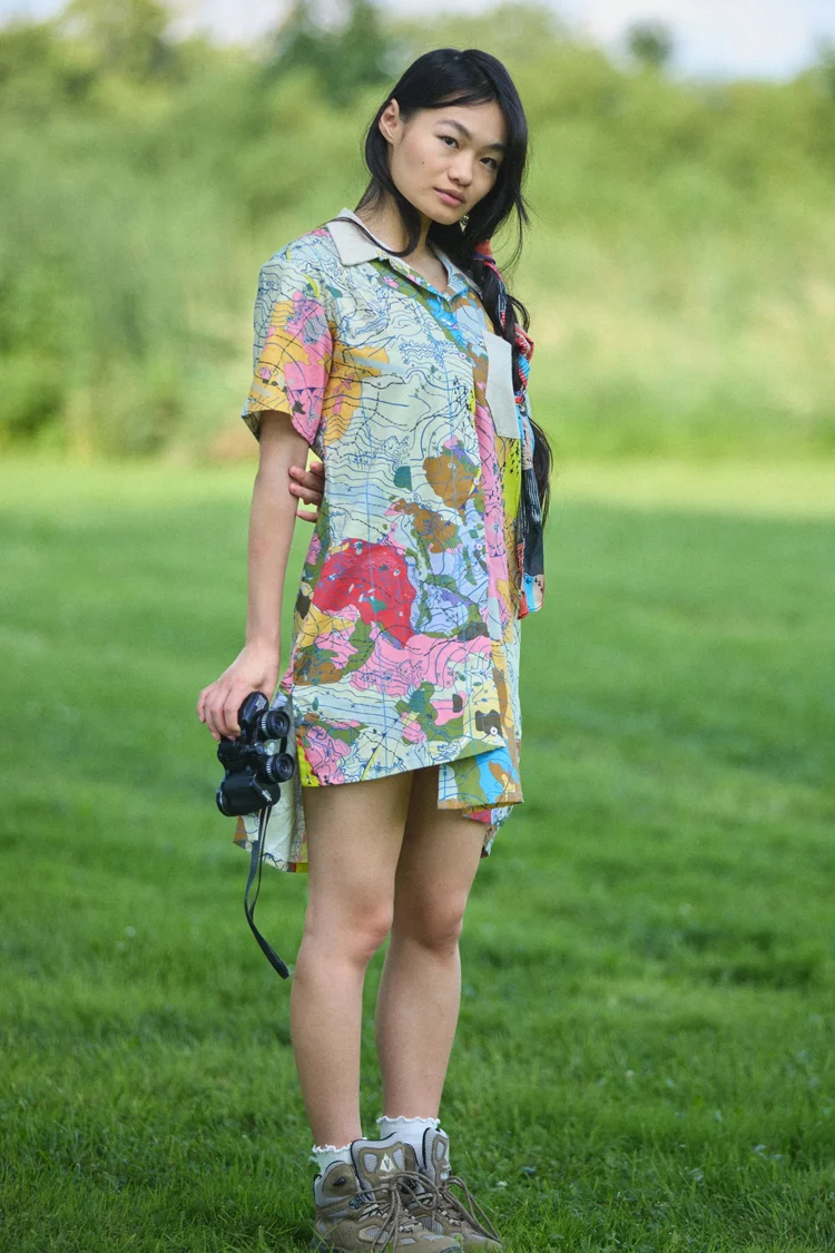 chinese dress ladies DANIELLE MINI DRESS BLUE