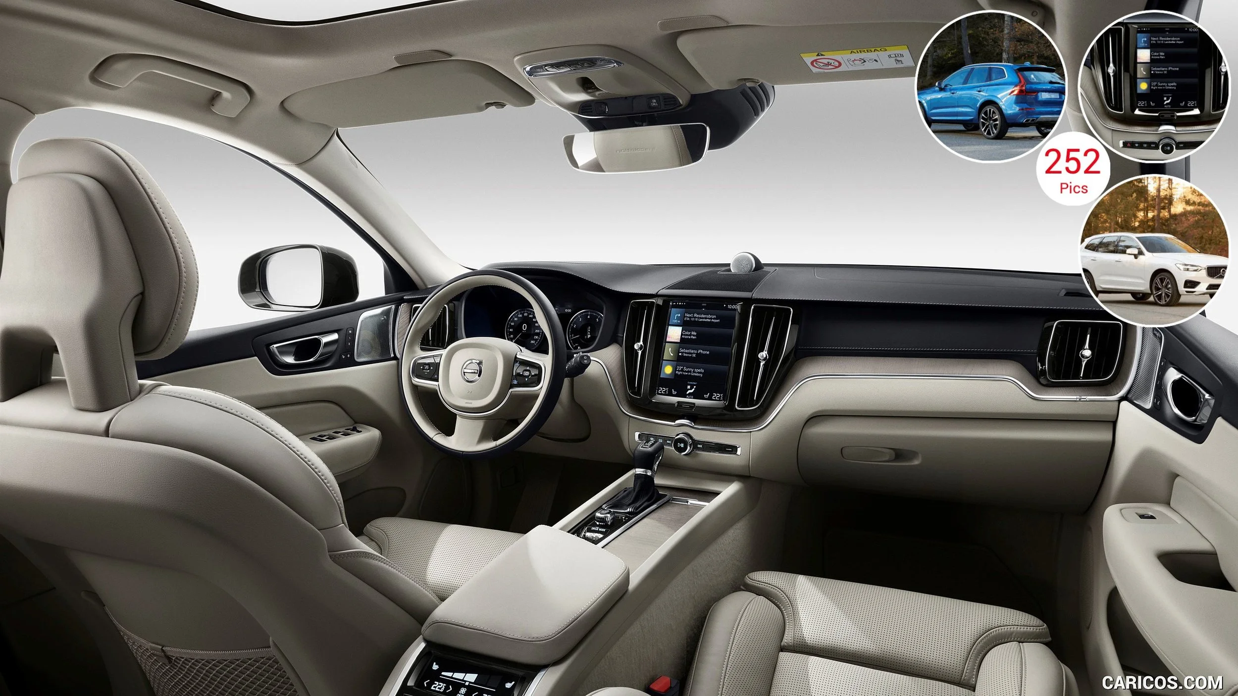 Intérieur du XC60, Volvo