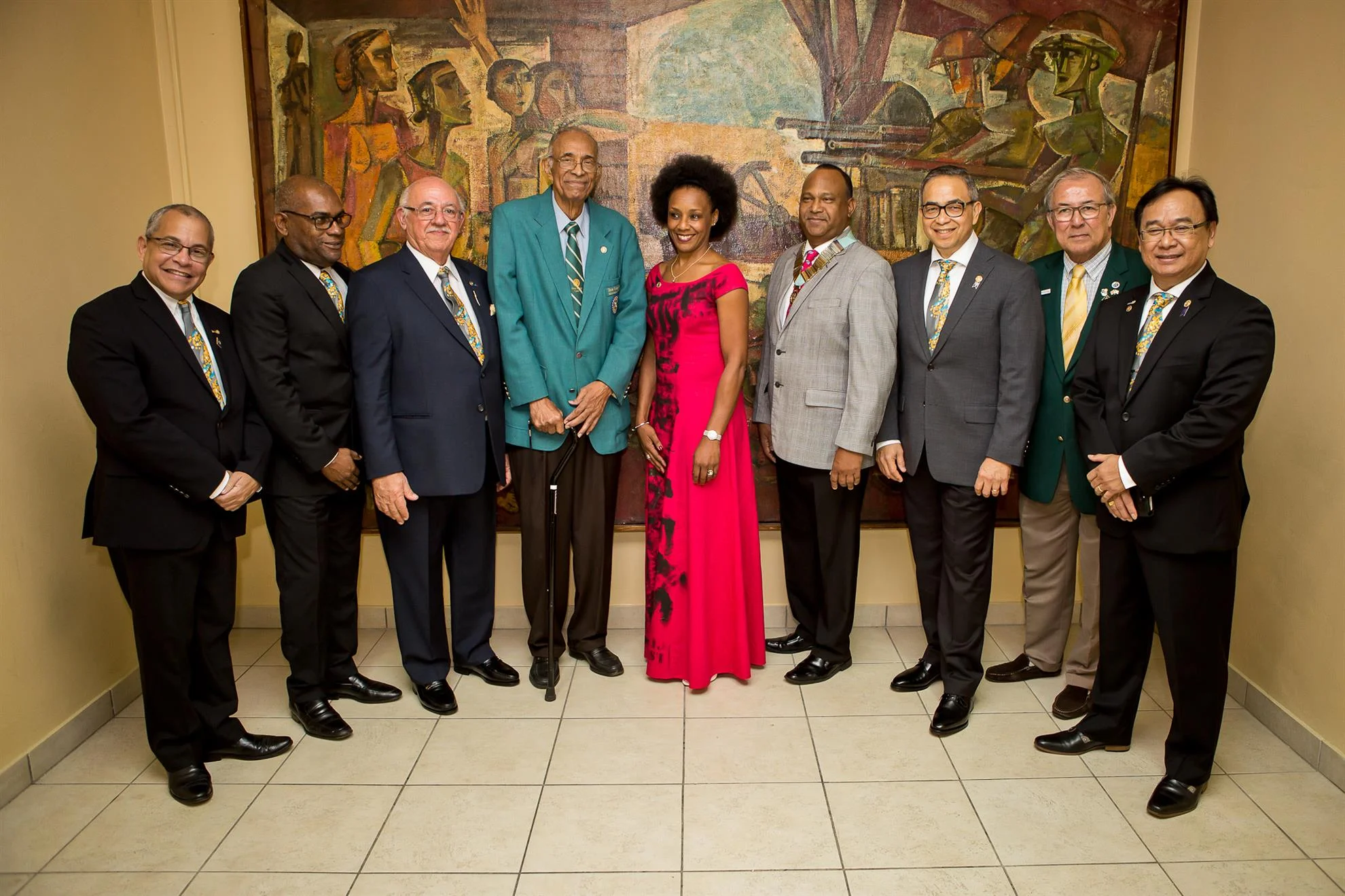 The Handover Ceremony of Rotary District 7030 took place on June 24th 2017 in the Royal Ballroom of Hotel Torarica in Suriname. Past district governors Georges Nouh-Chaia, Milton Innes and Hervé Honoré travelled to Paramaribo to join DG Roger Bose, DGE Waddy Sowma and DGN Dominique Venere for this special ceremony. The group of PDG’s was complete with Suriname’s own Henri Guda and Cees Dilweg.
