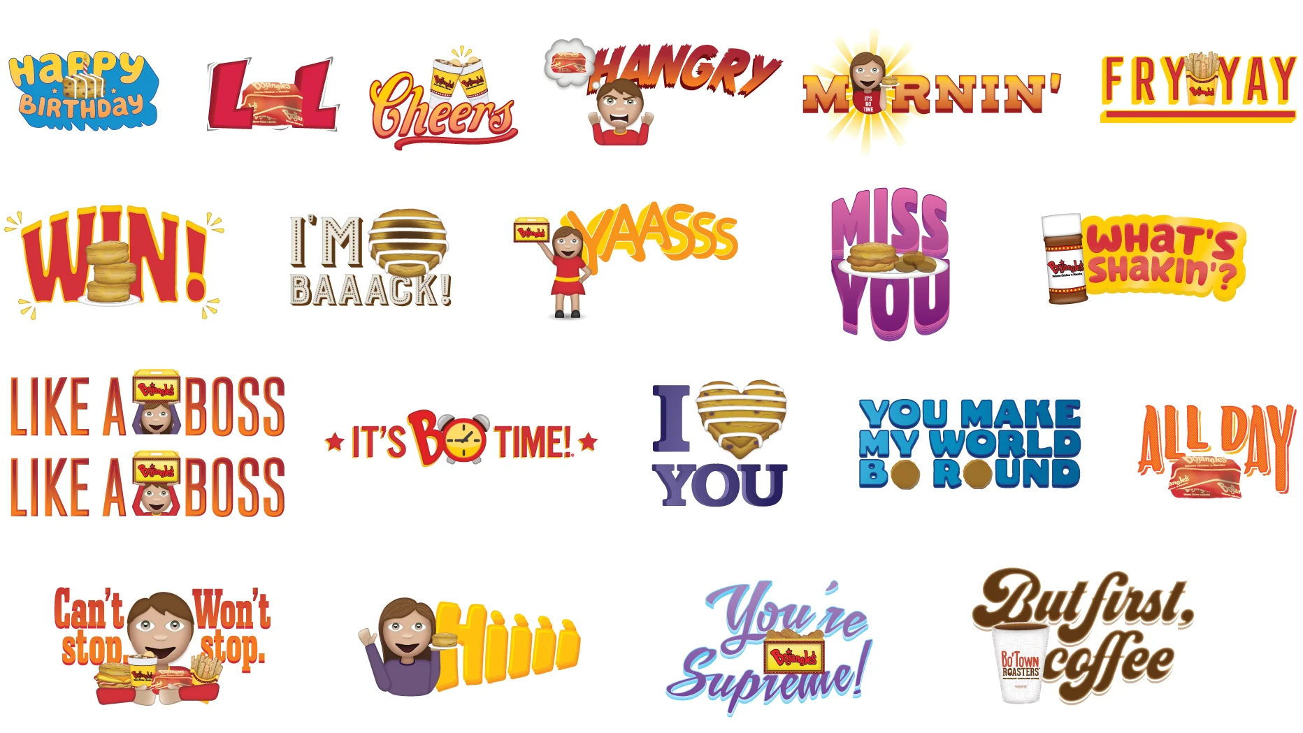 Bojangles' Bomojis part 2