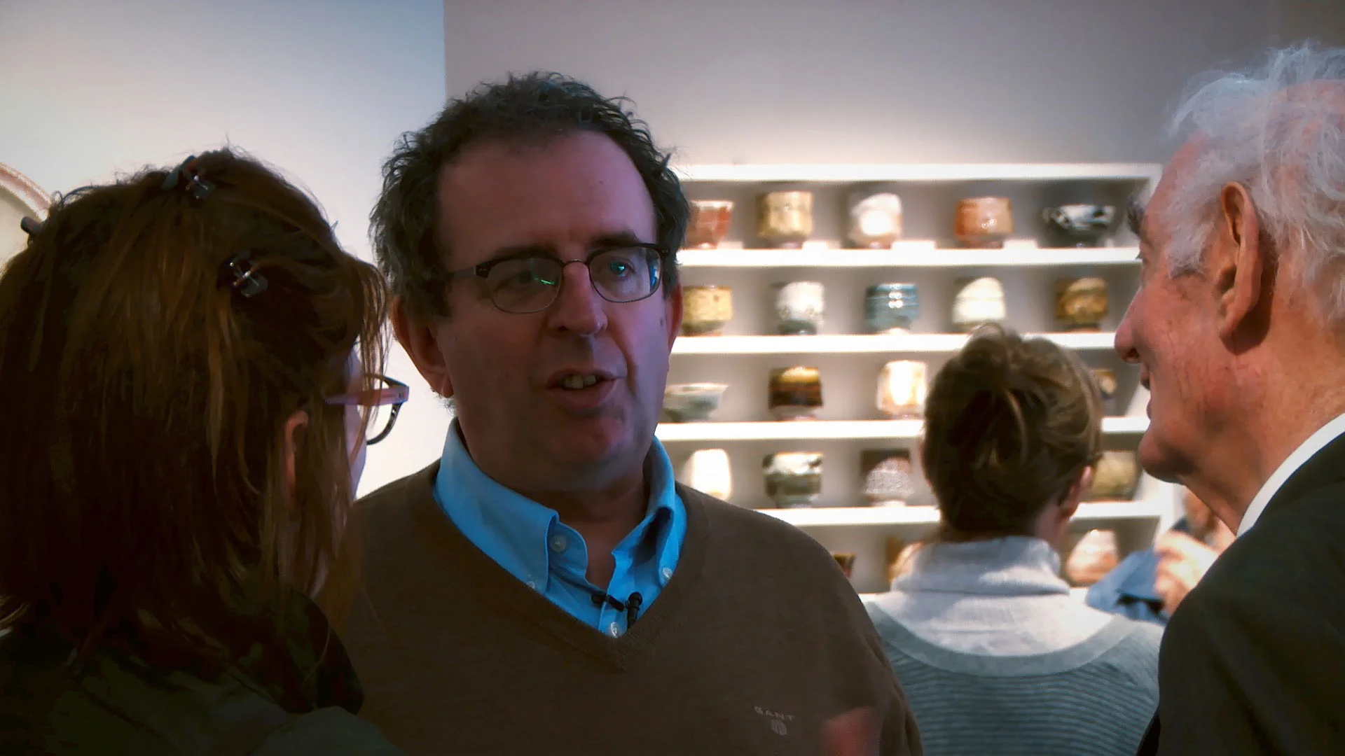 Richard Coles at Phil Rogers Ceramics Exhibition, Goldmark Gallery 2017