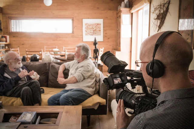 Behind the scenes, filming new docs in USA