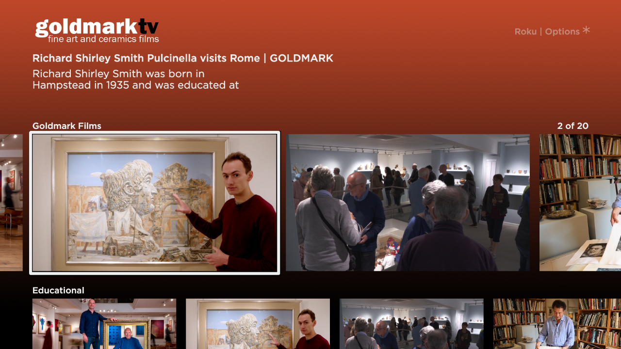 Goldmark TV on ROKU and AMAZON FIRE TV