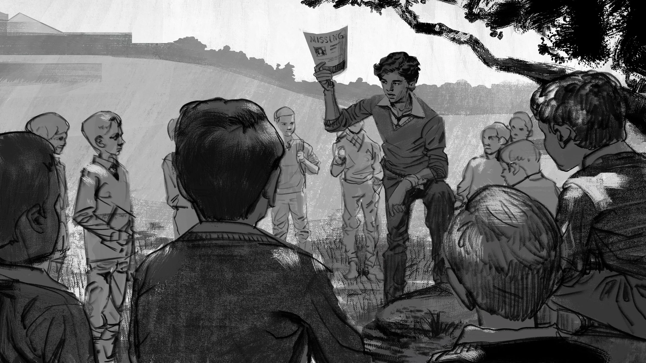  Horror/thriller film concept and preproduction art by Paul Temple, visual development (vis dev) artist 