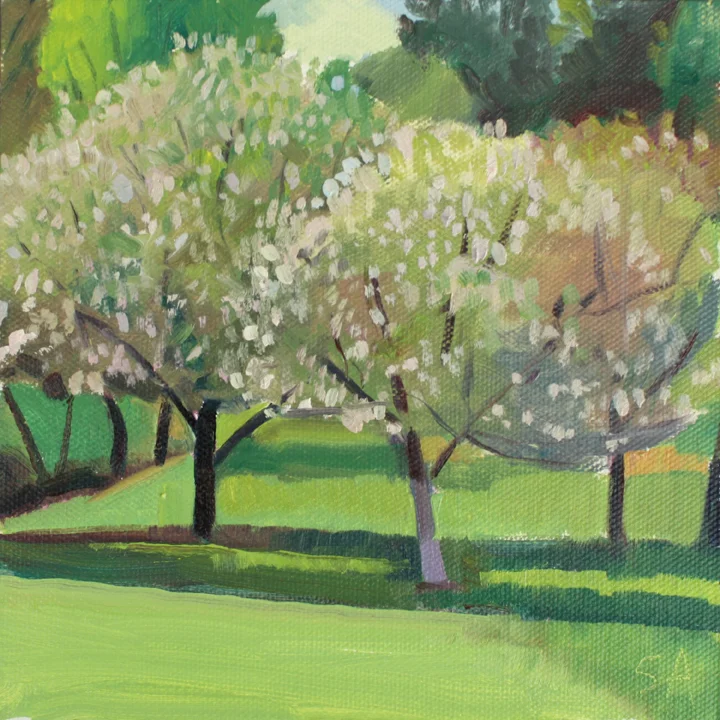 6" x 6, oil on linen panel