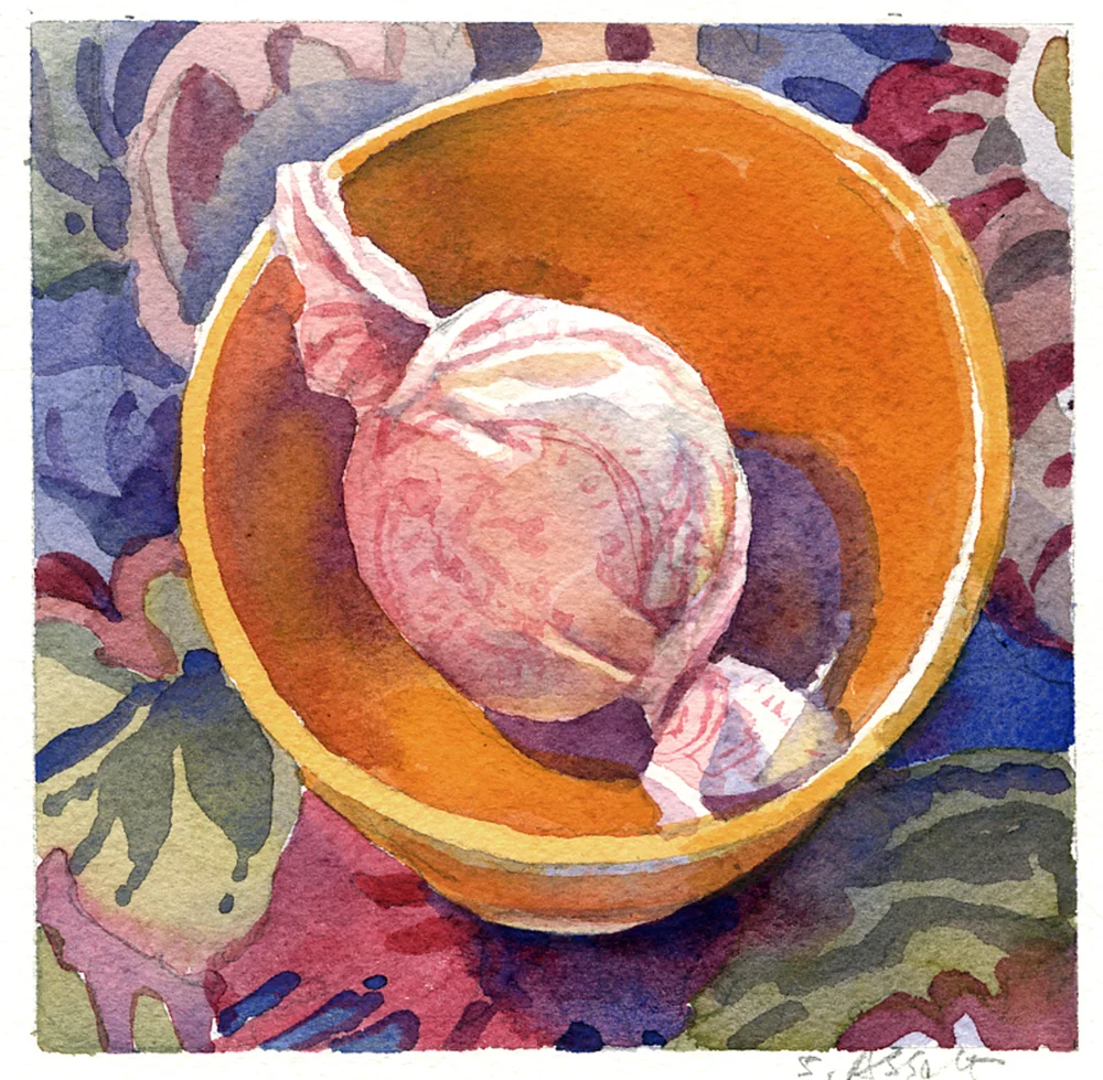 Watercolor on Arches paper, 5" x 5"