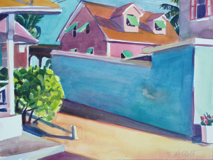 10" x 14", watercolor on Arches paper