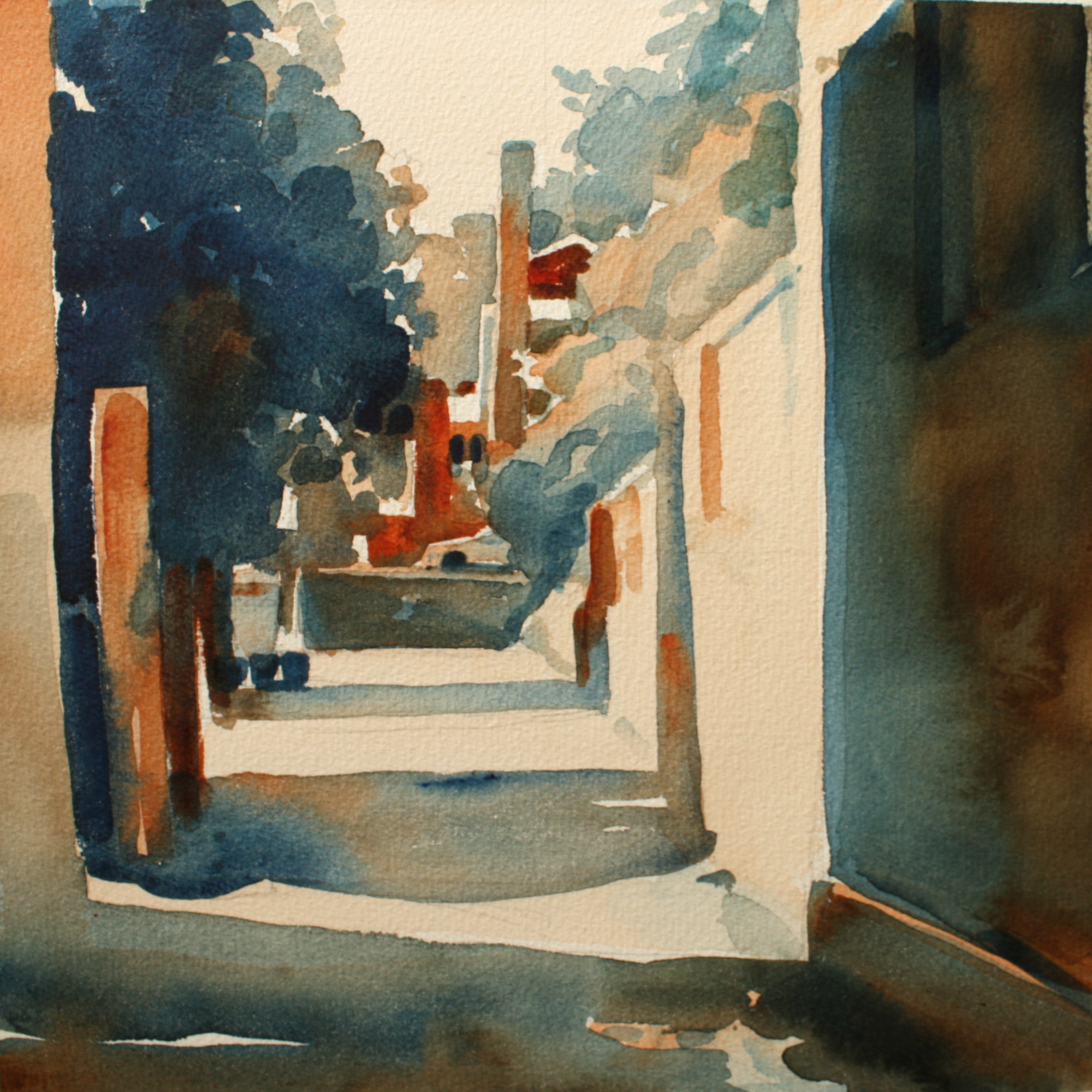 12" x 8", watercolor on Arches paper