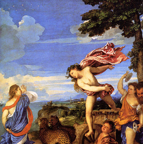 Titian, "Bacchus and Ariadne" (detail), 1523