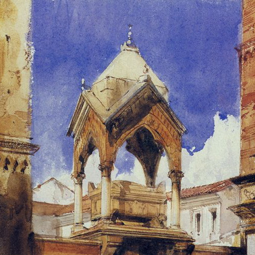 Richard Parkes Bonington, "Verona" (detail), 1827
