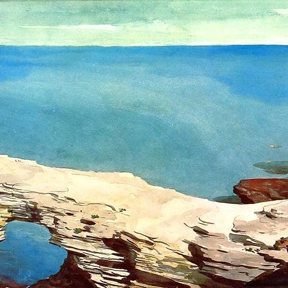 Homer, "Natural Bridge, Bermuda" (detail), 1901