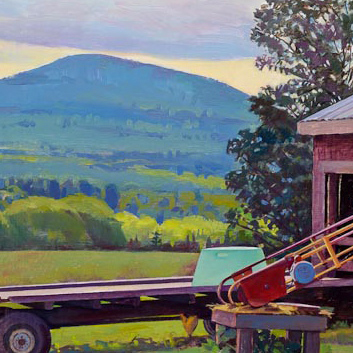 Susan Abbott, "Barn Yard, Cloudy Morning" (detail) 2011
