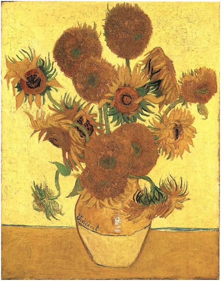 Van Gogh, "Vase with Fifteen Sunflowers"