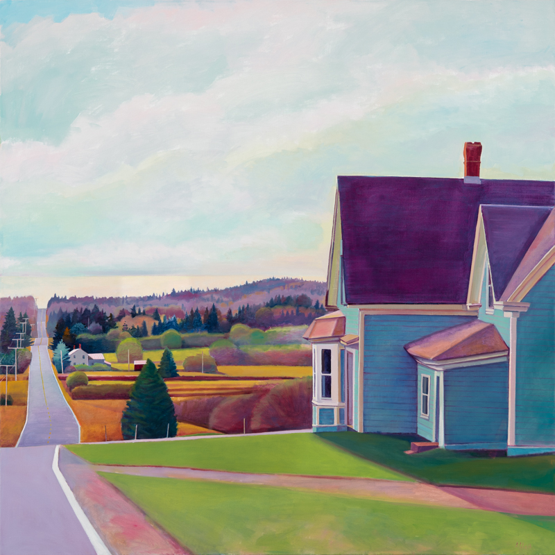 Susan Abbott, "Farther East", 48" x 48", oil on linen