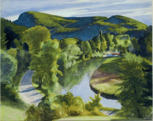 Edward Hopper, "First Branch of the White River, Vermont", watercolor